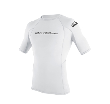 O'NEILL BASIC SKINS RASH GUARD 50+ S/S YOUTH WHITE