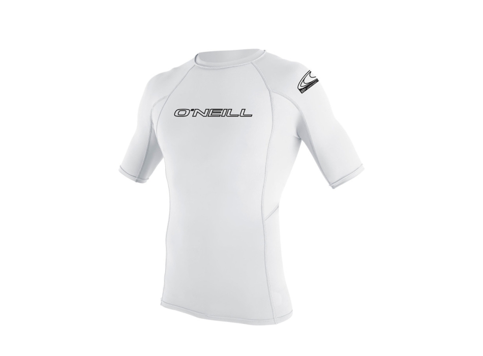 O'NEILL BASIC SKINS RASH GUARD 50+ S/S YOUTH WHITE