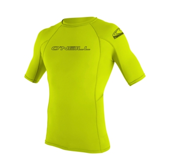 O'NEILL BASIC SKINS RASH GUARD 50+ S/S LIME