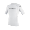 O'NEILL BASIC SKINS RASH GUARD 50+ S/S WHITE
