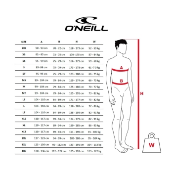 O'NEILL EPIC 4/3 FULL WETSUIT CHEST ZIP BLACK