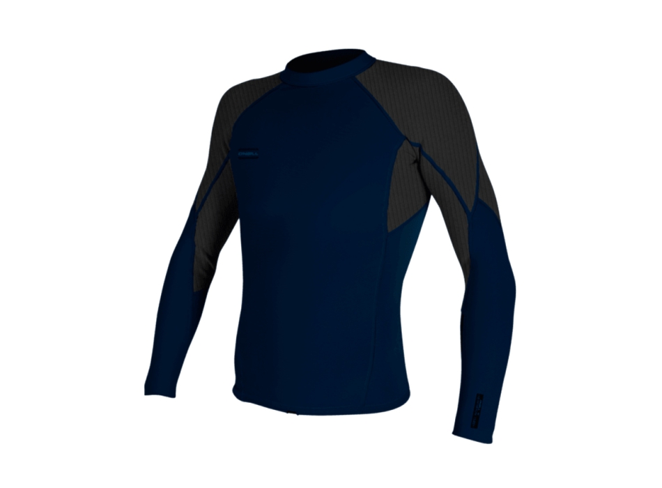 O'NEILL HYPERFREAK 1.5MM LONG SLEEVE TOP ABYSS BLACK