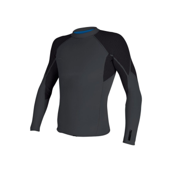 O'NEILL HYPERFREAK 1.5MM LONG SLEEVE TOP GRAPHITE