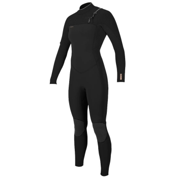 O'NEILL HYPERFREAK 5/4+ WOMEN WETSUIT CHEST ZIP BLACK