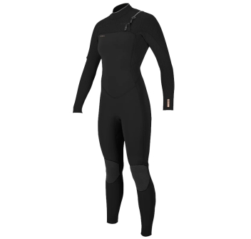 O'NEILL HYPERFREAK 5/4+ WOMEN WETSUIT CHEST ZIP BLACK