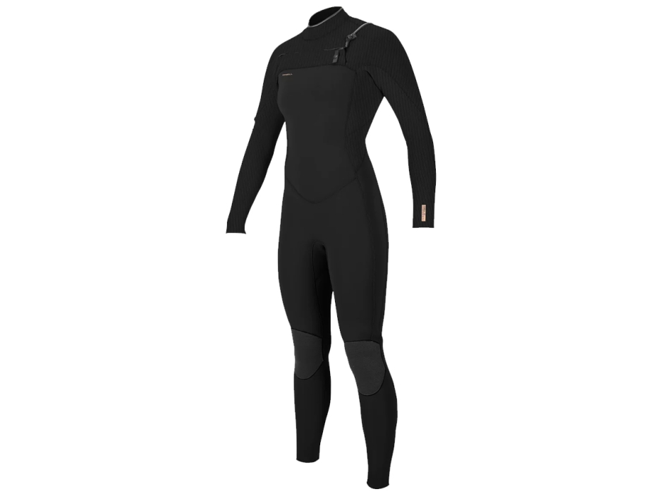 O'NEILL HYPERFREAK 5/4+ WOMEN WETSUIT CHEST ZIP BLACK