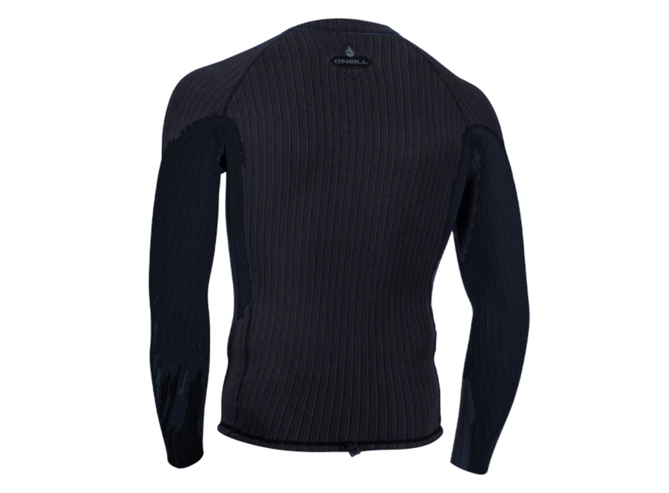 O'NEILL HYPERFREAK COMP-X 2MM LONG SLEEVE TOP BLACK CADET