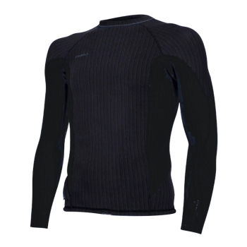 O'NEILL HYPERFREAK COMP-X 2MM LONG SLEEVE TOP BLACK CADET