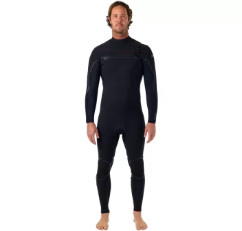 O'NEILL WETSUIT HYPERFREAK FIRE 5/4+ CHEST ZIP BLACK