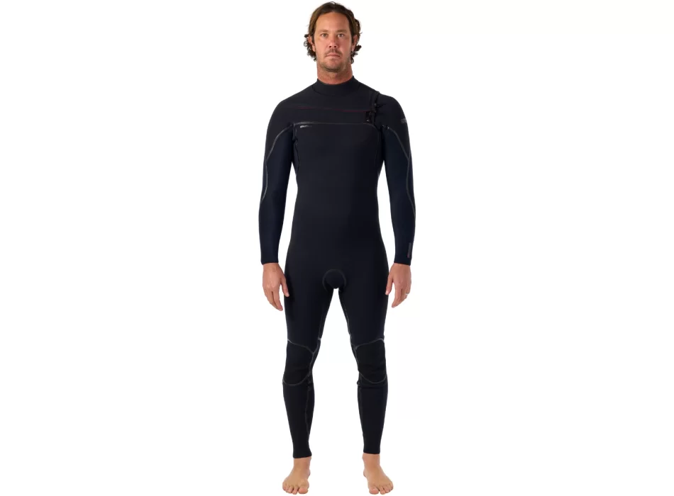 O'NEILL WETSUIT HYPERFREAK FIRE 5/4+ CHEST ZIP BLACK