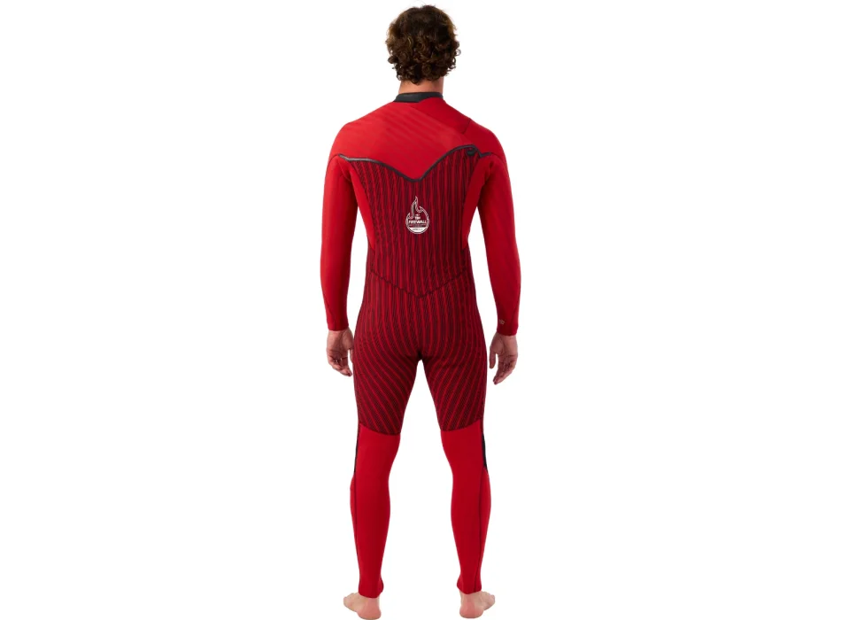 O'NEILL WETSUIT HYPERFREAK FIRE 5/4+ CHEST ZIP BLACK