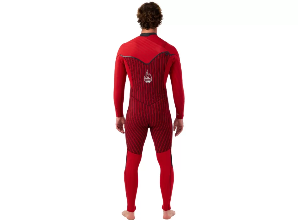 O'NEILL WETSUIT HYPERFREAK FIRE 5/4+ CHEST ZIP BLACK