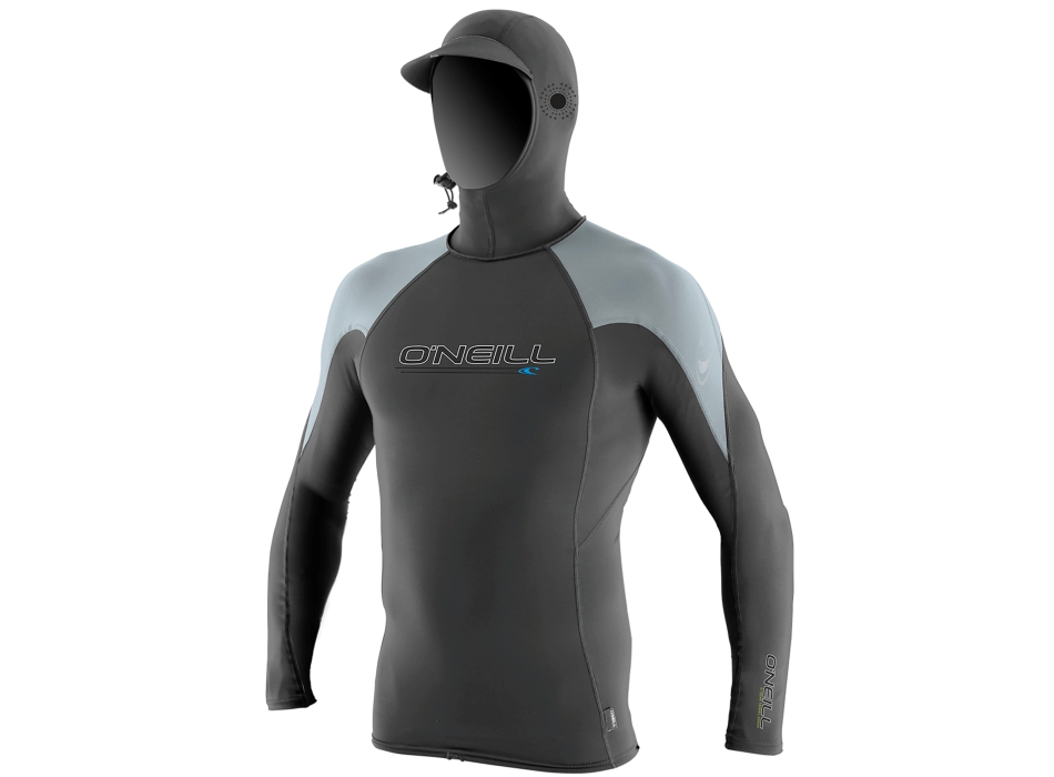 O'NEILL PREMIUM SKINS O'ZONE L/S RASH GUARD W/HOOD