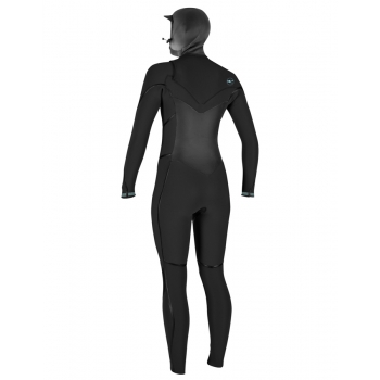 O'NEILL PSYCHO TECH 6/4+ CHEST ZIP HOOD WOMEN WETSUIT BLACK