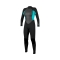 O'NEILL WOMEN'S REACTOR-2 3/2MM BACK ZIP FULL WETSUIT LIGHT AQUA