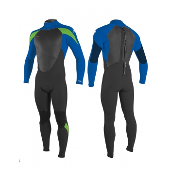 O'NEILL YOUTH EPIC 3/2 FULL WETSUIT CHEST ZIP  BLACK ULTRABLUE 