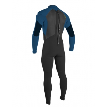 O'NEILL YOUTH EPIC 4/3 FULL WETSUIT BACK ZIP  BLACK ULTRABLUE 