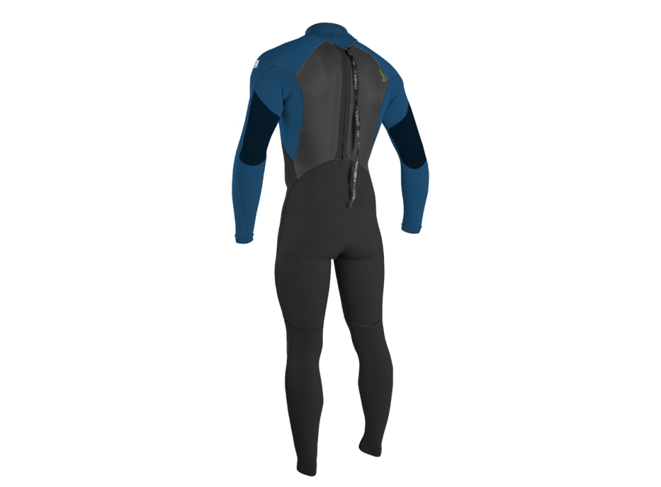 O'NEILL YOUTH EPIC 4/3 FULL WETSUIT BACK ZIP  BLACK ULTRABLUE 