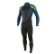 O'NEILL YOUTH EPIC 5/4 FULL WETSUIT BACK ZIP  BLACK ULTRABLUE 