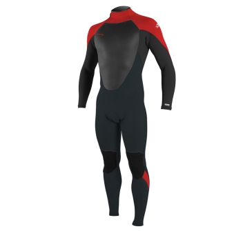 O'NEILL YOUTH EPIC 5/4 FULL WETSUIT BACK ZIP GUNMETAL RED