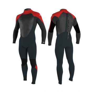 O'NEILL YOUTH EPIC 5/4 FULL WETSUIT BACK ZIP GUNMETAL RED