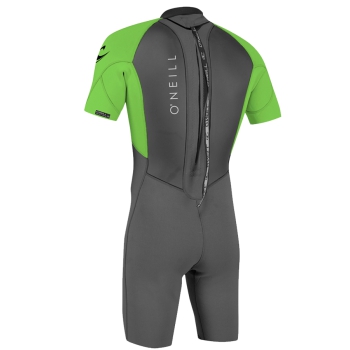 O'NEILL YOUTH REACTOR II 2 MM SHORTY BACK ZIP FULL WETSUIT GRAPH DAYGLO