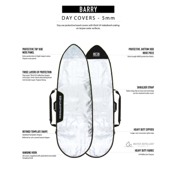 OCEAN & EARTH BARRY BASIC FISH BOARD COVER 5'8"