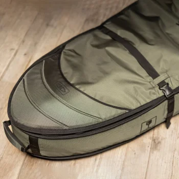 OCEAN & EARTH 6'4" HYPA DOUBLE COFFIN SHORTBOARD FISH TRAVEL COVER KHAKI