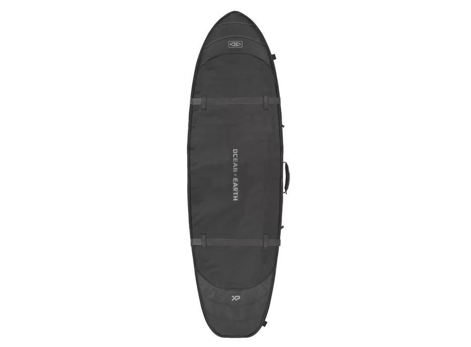 OCEAN & EARTH 6'4" HYPA TRIPLE COFFIN TRAVEL COVER WHEEL 3 BOARDS