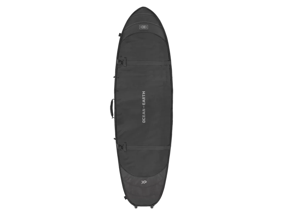 OCEAN & EARTH 6'8" HYPA TRIPLE COFFIN TRAVEL COVER WHEEL 3 BOARDS