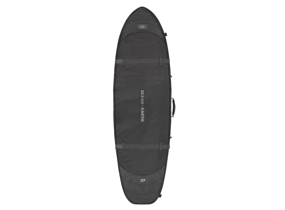 OCEAN & EARTH 7'6" HYPA QUAD COFFIN TRAVEL COVER WHEEL 4 BOARDS