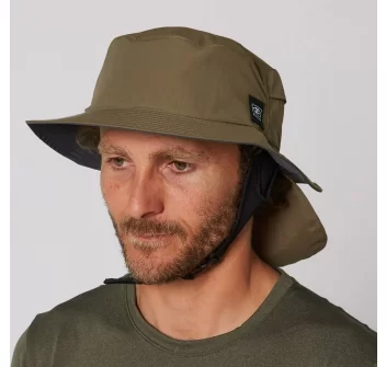 OCEAN & EARTH INDO STIFF PEAK SURF HAT OLIVE