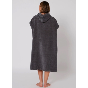 OCEAN & EARTH LADIES DAYDREAM HOODED PONCHO CHARCOAL
