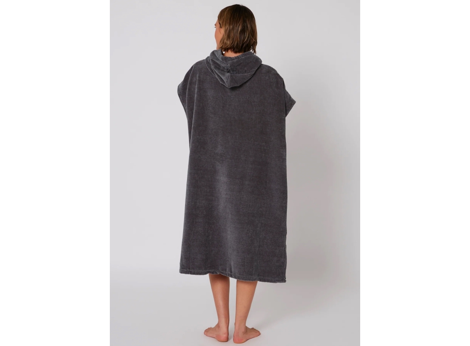 OCEAN & EARTH LADIES DAYDREAM HOODED PONCHO CHARCOAL