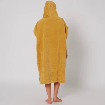 OCEAN & EARTH LADIES DAYDREAM HOODED PONCHO CUSTARD