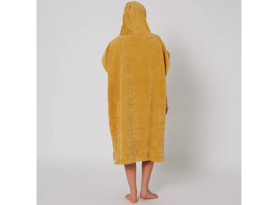 OCEAN & EARTH LADIES DAYDREAM HOODED PONCHO CUSTARD
