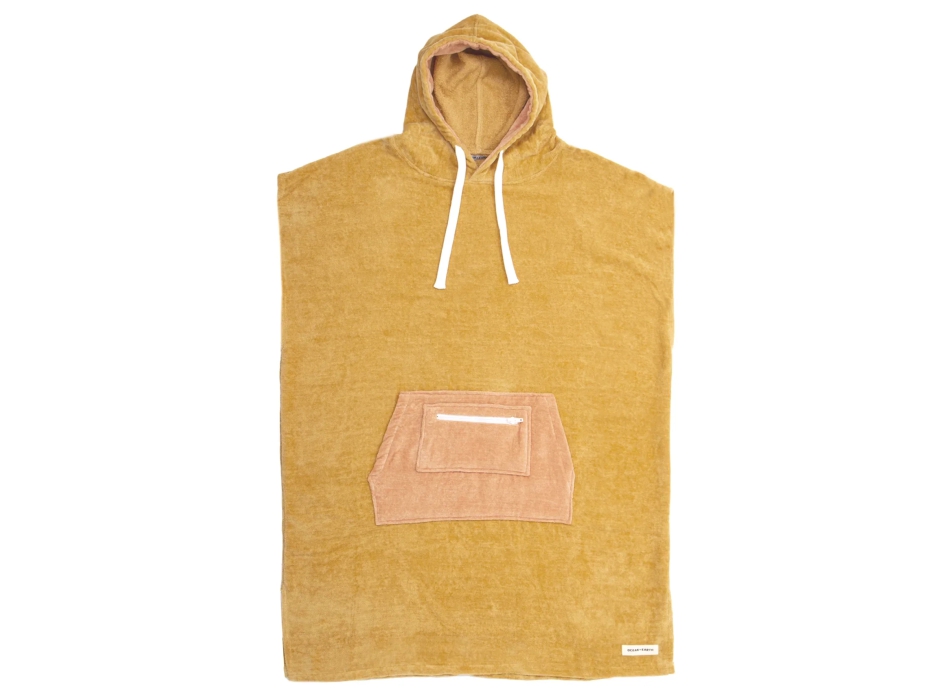 OCEAN & EARTH LADIES DAYDREAM HOODED PONCHO CUSTARD