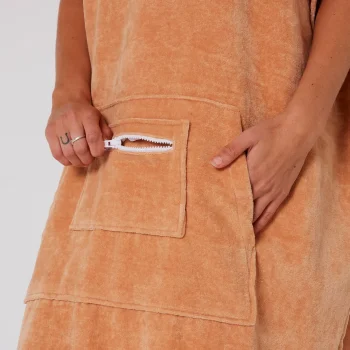 OCEAN & EARTH LADIES HOODED PONCHO CLAY