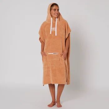 OCEAN & EARTH LADIES HOODED PONCHO CLAY