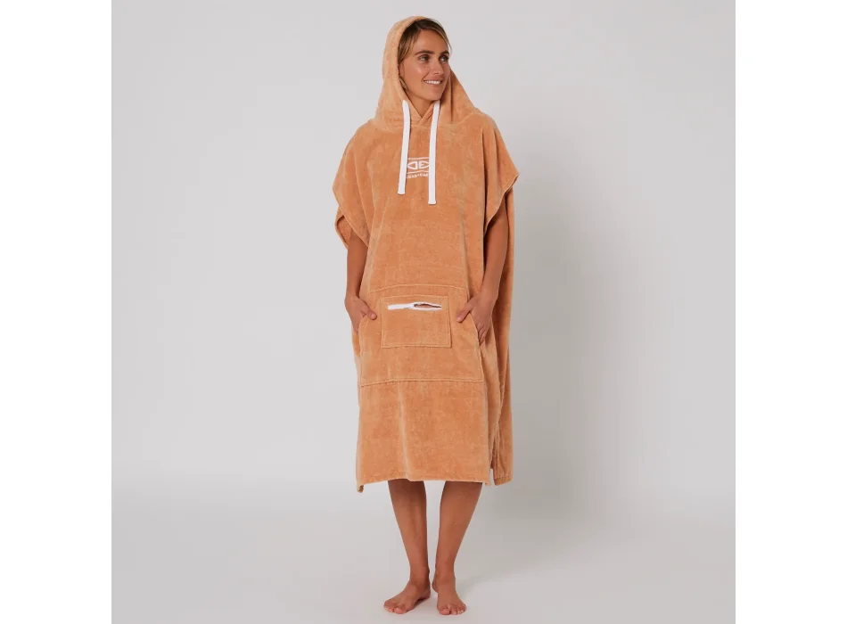 OCEAN & EARTH LADIES HOODED PONCHO CLAY