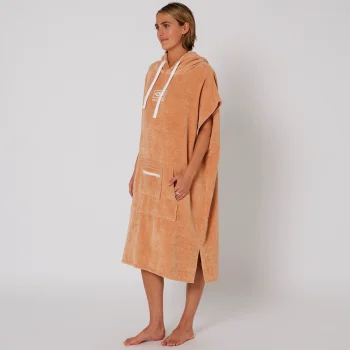 OCEAN & EARTH LADIES HOODED PONCHO CLAY