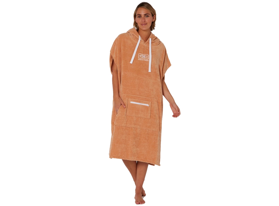 OCEAN & EARTH LADIES HOODED PONCHO CLAY