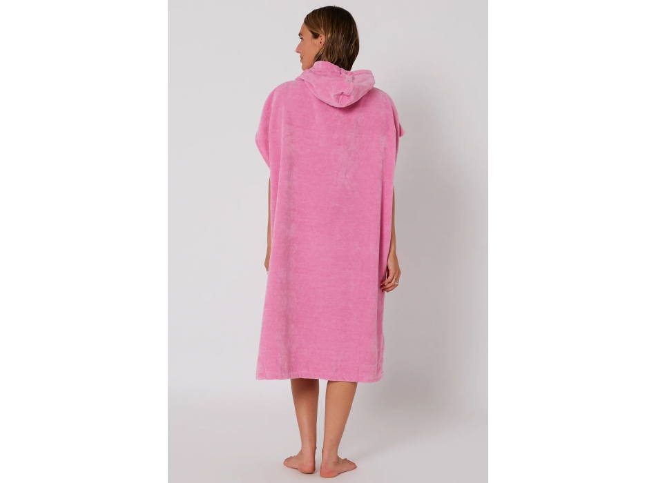 OCEAN & EARTH LADIES HOODED PONCHO MUSK PINK