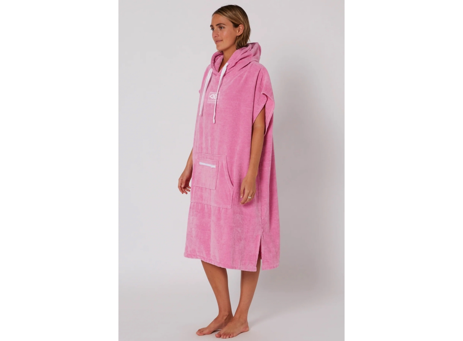 OCEAN & EARTH LADIES HOODED PONCHO MUSK PINK