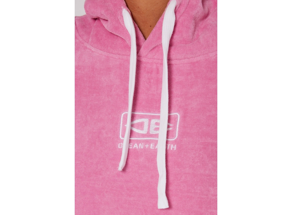 OCEAN & EARTH LADIES HOODED PONCHO MUSK PINK