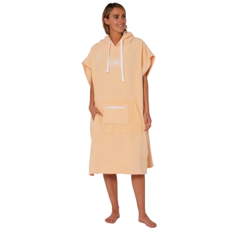 OCEAN & EARTH LADIES HOODED PONCHO PEACH