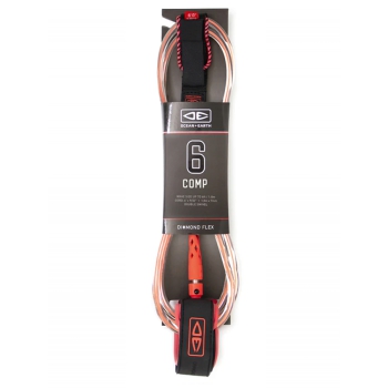 OCEAN & HEART 6'0" LEASH COMP DOUBLE SWIVEL LIME