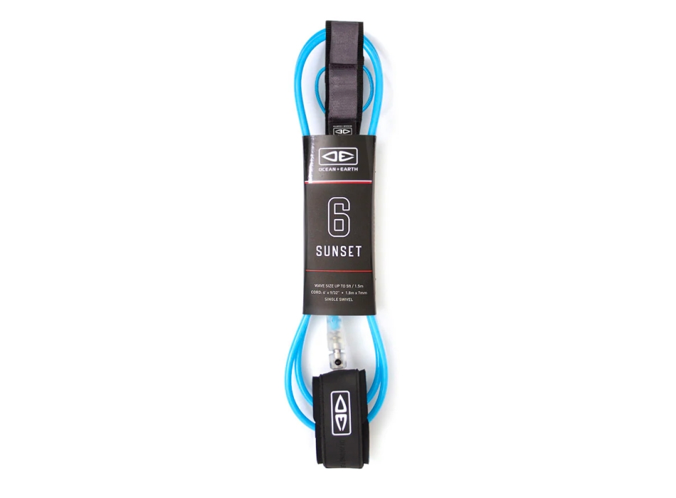 OCEAN & HEART 6'0" LEASH SUNSET MOULDED