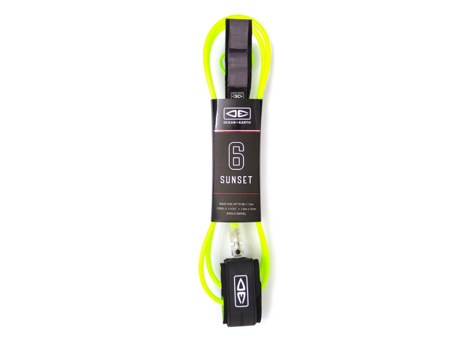 OCEAN & HEART 6'0" LEASH SUNSET MOULDED
