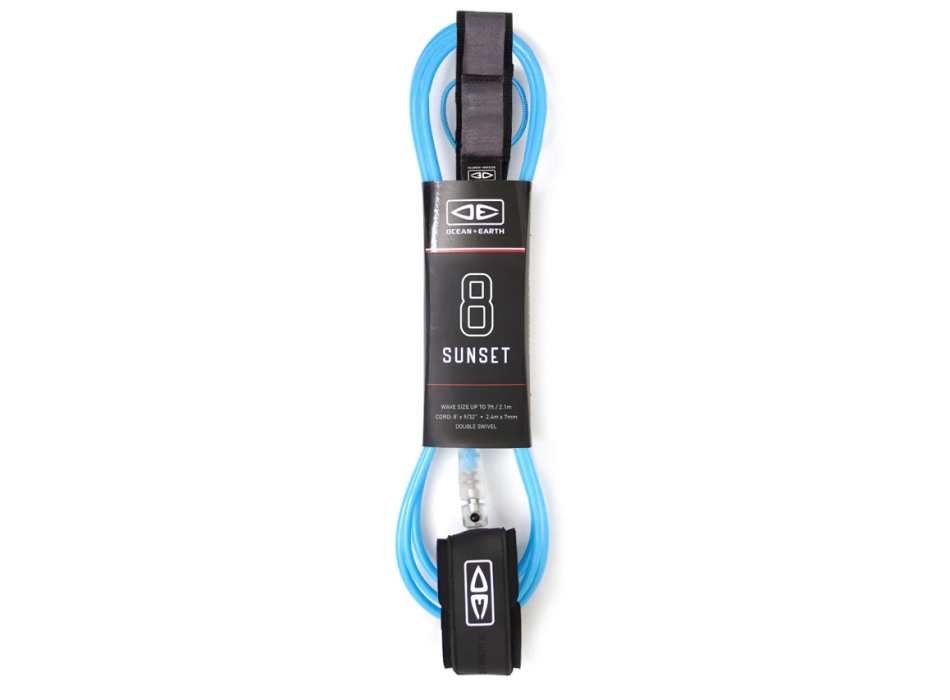 OCEAN & HEART SUNSET 8'0" MOULDED LEASH 